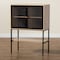 Baxton Studio Asher Modern Industrial Natural Brown Finished Wood and Black Metal 2Door Sideboard 223-12485-ZORO - alternate 6